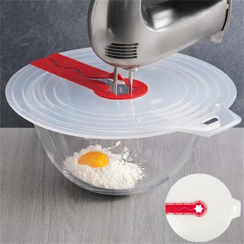 Kitchen Appliances Integrated - Beat Eggs Mixer-Abdeckung, Mixer-Spritzschutz, Schneebesen, Rührschüssel-Deckel,