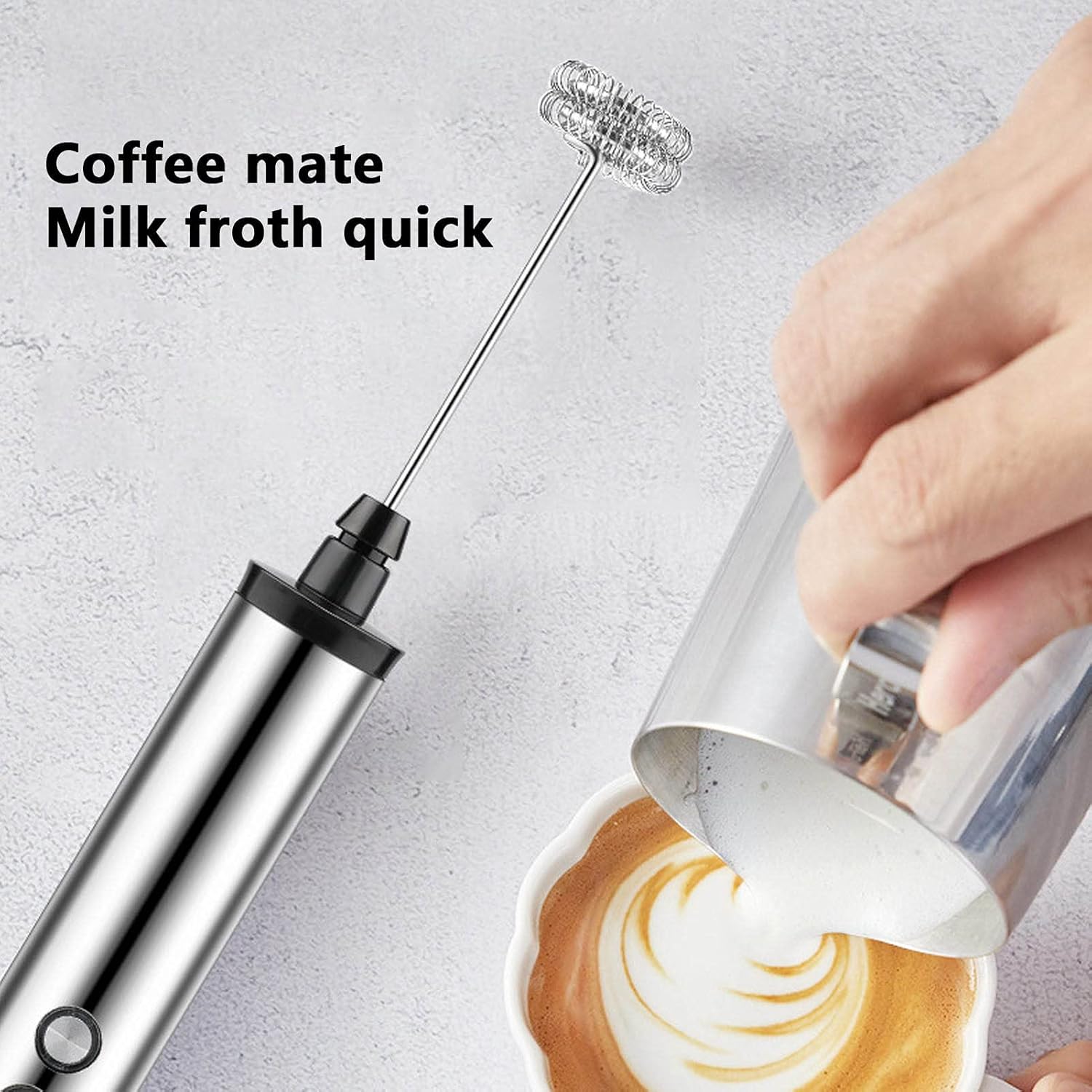 Kitchen Appliances Integrated - Magpie 3-in-1 Handmixer Elektrischer Milchaufschäumer Getränkemixer