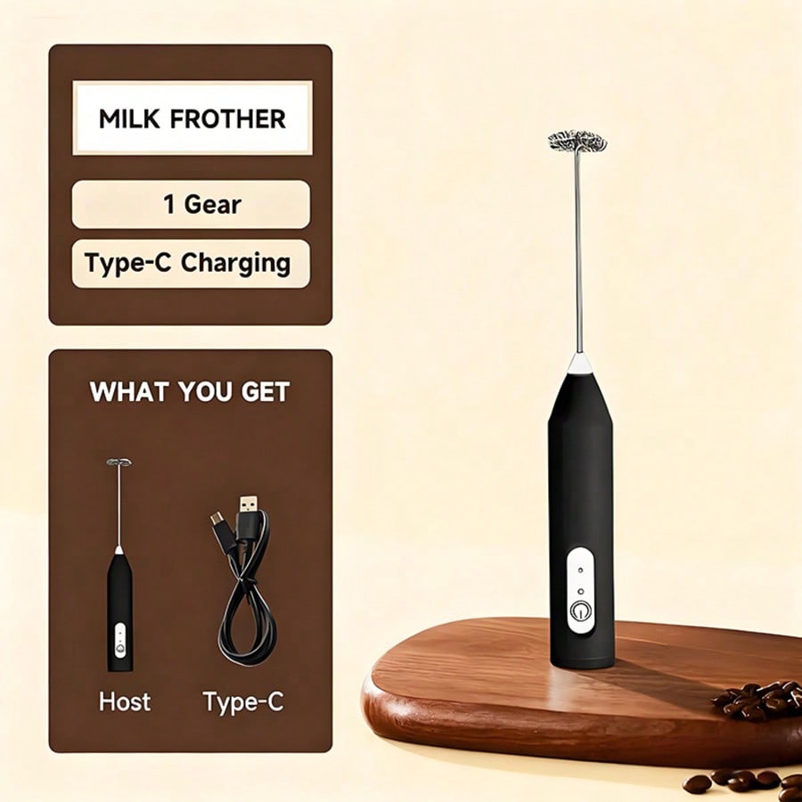 Kitchen Appliances Integrated - 1er-Pack Handmixer, elektrischer Mixer, Eierschläger, Milchaufschäumer,