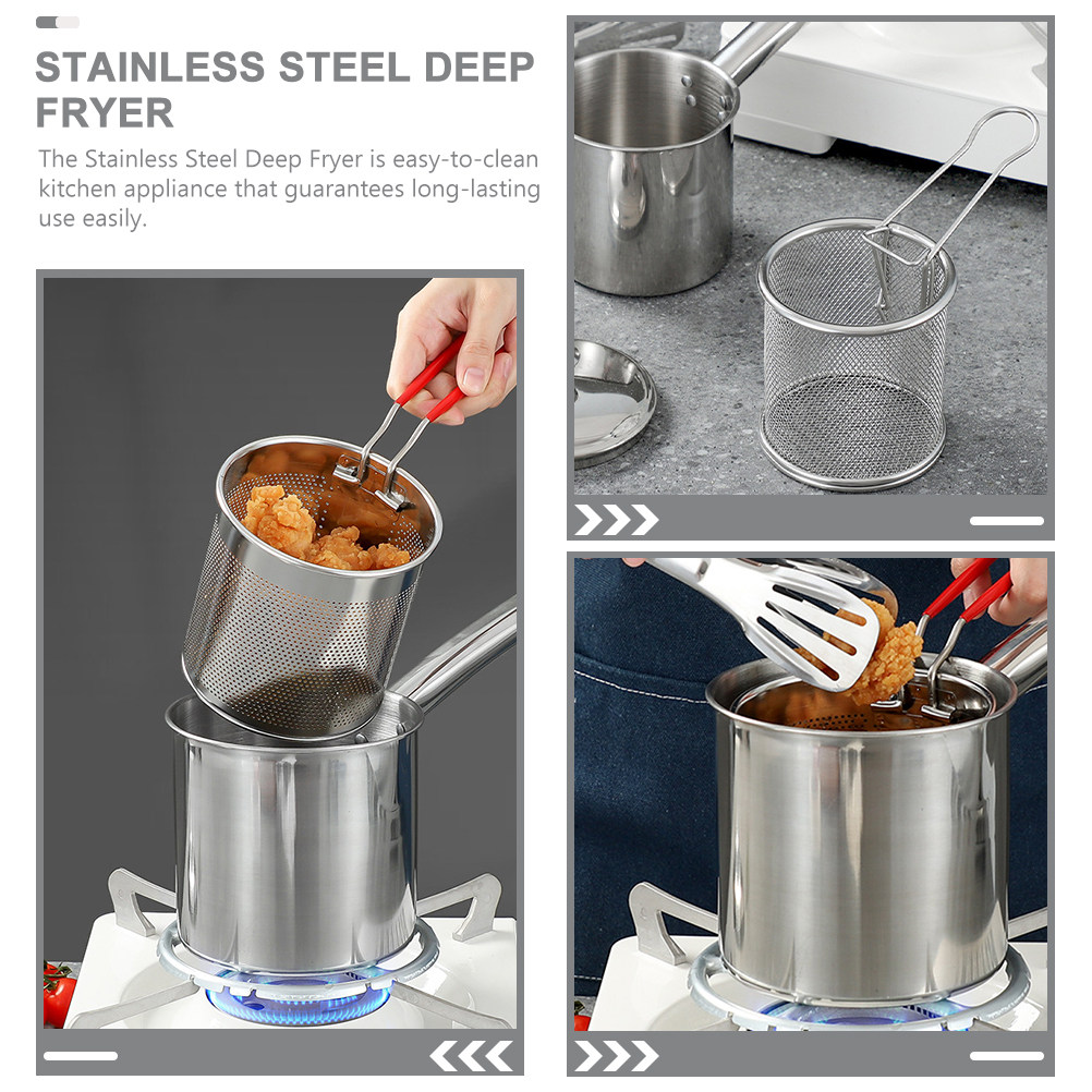1 Set Haushaltsfritteuse aus E – Deep Fryer Stainless Bewertung und Preis