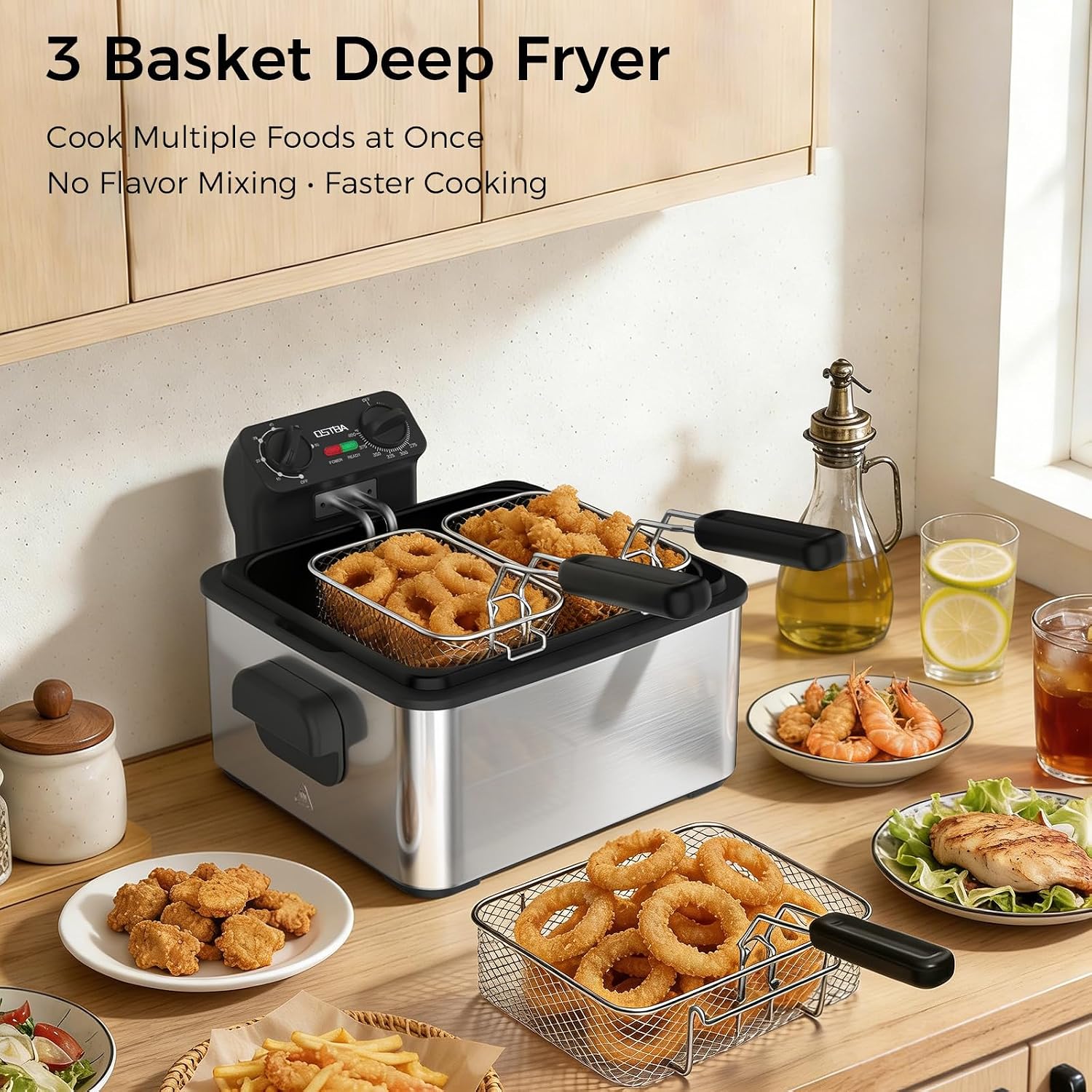 Elektrische Fritteuse mit 3 Kö – Deep Fryer Stainless Bewertung und Preis