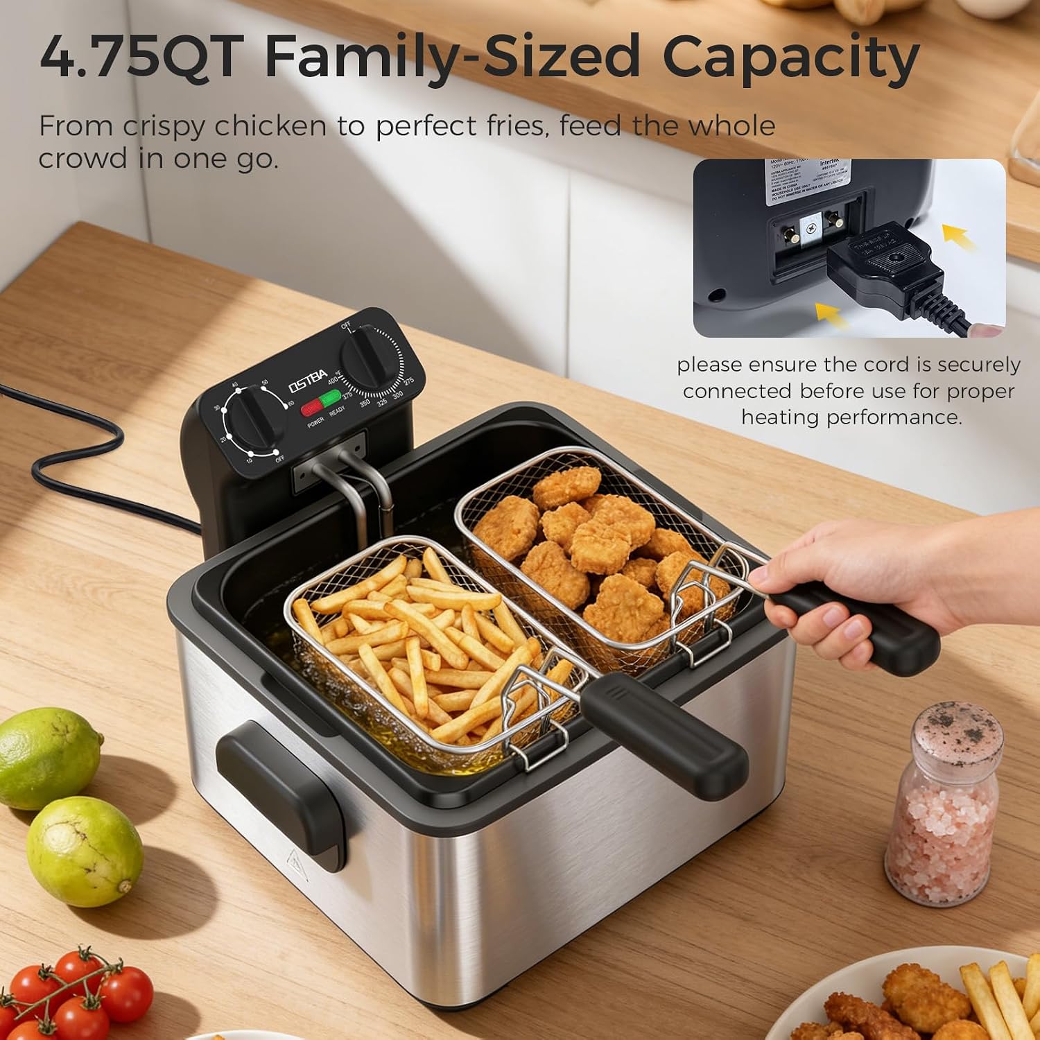 Elektrische Fritteuse mit 3 Kö – Deep Fryer Stainless Bewertung und Preis