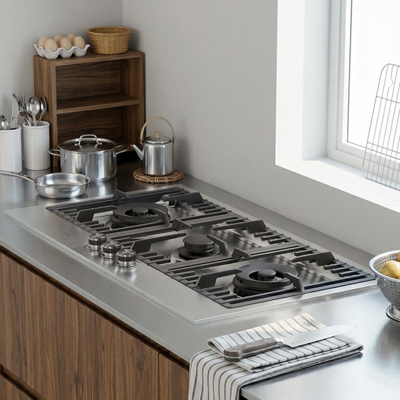 304 Edelstahl-Gasherd, 3 Brenn – Kitchen Appliances Built In Bewertung und Preis